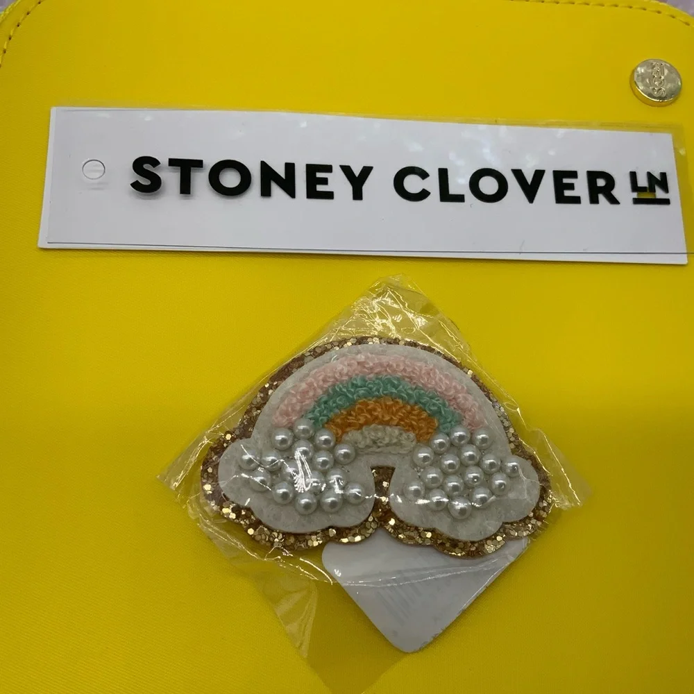 Stoney Clover lane Glitter Pearl Rainbow Sticker Patch